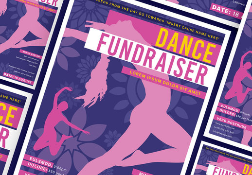Dance Fundraiser Flyer Layout
