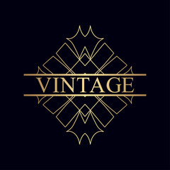 Vintage ornamental logo