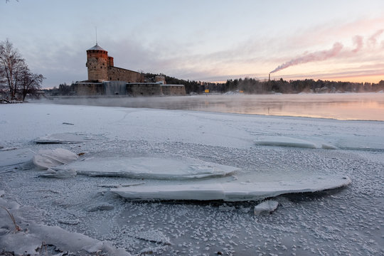 Castle Of Savonia At Winter. Finland