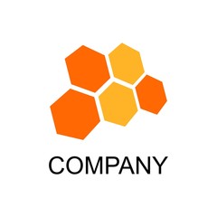 honeycomb logo. vector illustration