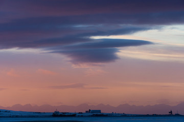 clouds in sunset