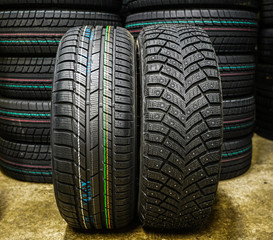 new winter tires with studs and without studs
