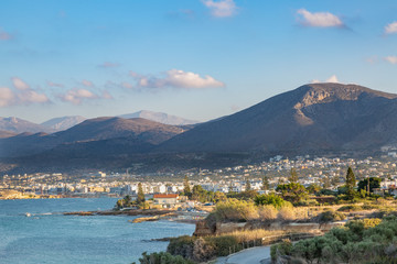 Fototapeta na wymiar Coast near the town Sarantaris, Crete, Greece