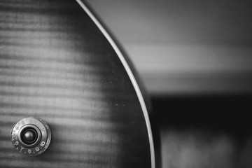 electric guitar detail close up