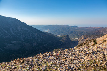 Viewpoint in the mountains of Crete