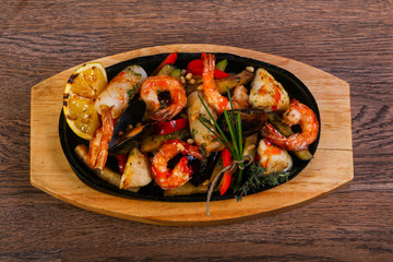Seafood pan mix