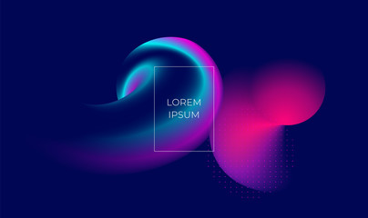 Minimal geometric background. Dynamic shapes composition. Eps10 vector.