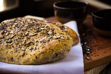 Bread with seeds