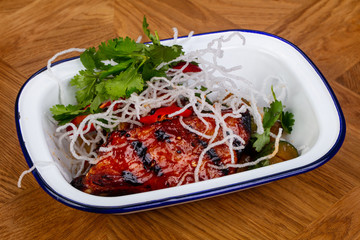 Grilled pork ribs