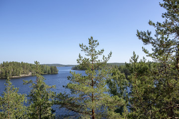 Fototapeta na wymiar Lakes in Finland