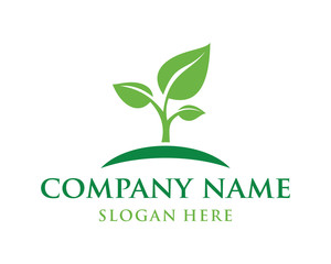 Growing New Shoots Sign Symbol Agriculture Company logo Vector