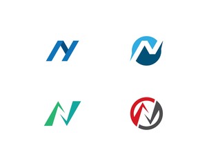 N Letter Logo Template