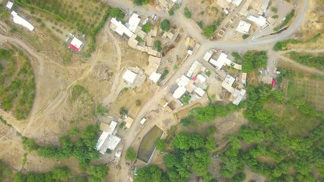 A very small village, in north west of Iran with fresh air and blue sky and lots of farm.