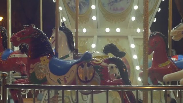 A carousel in the park