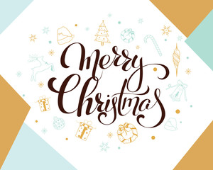 Obraz premium 2019 Number with silhouette of a pig for new year and christmas card, poster, banner. Hand drawn calligraphy, vector lettering. Piglet is within the figure 0 as a symbol of 2019 in chinese calendar