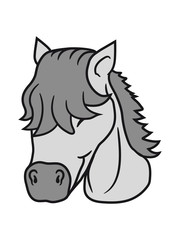 reiterin liebe glücklich stute hengst cool pferd pony reiten gesicht kopf mädchen comic cartoon clipart