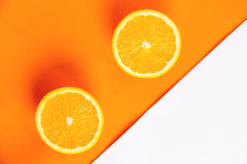 orange fruit in colorful background
