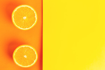 orange fruit in colorful background