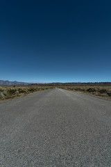 endless dirty road portrait