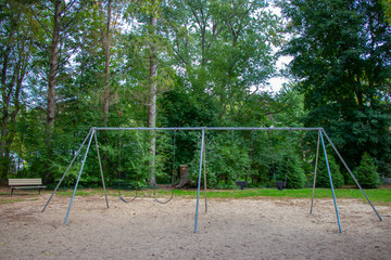swings and toddler swings at a playground park