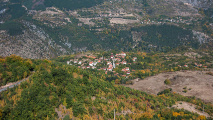 Amazing Autumn landscape Ruen Mountain- northern part of Vlahina Mountain, Kyustendil Region, Bulgaria