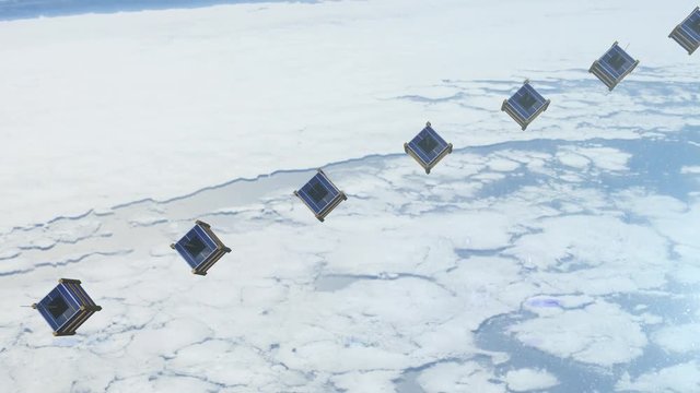 nano satellite or nanosat communication global connected tecnology network