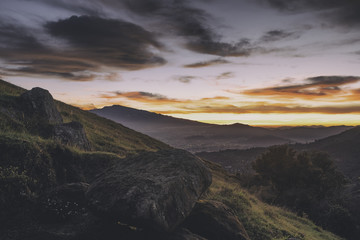 view over San José, Costa Rica at Sunrise