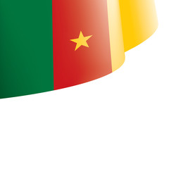 Cameroon flag, vector illustration on a white background