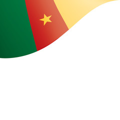 Cameroon flag, vector illustration on a white background
