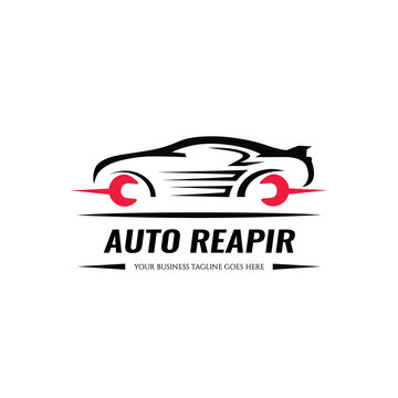 Auto repair logo design template. Vector illustration
