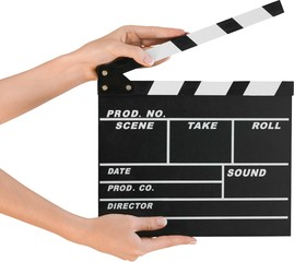 Obraz premium Movie Clapper
