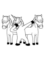 anders be different team crew party dabbing unicorn dab pose tanz glücklich stehend einhorn pferd horn fabelwesen pony reiten gesicht kopf mädchen comic cartoon clipart