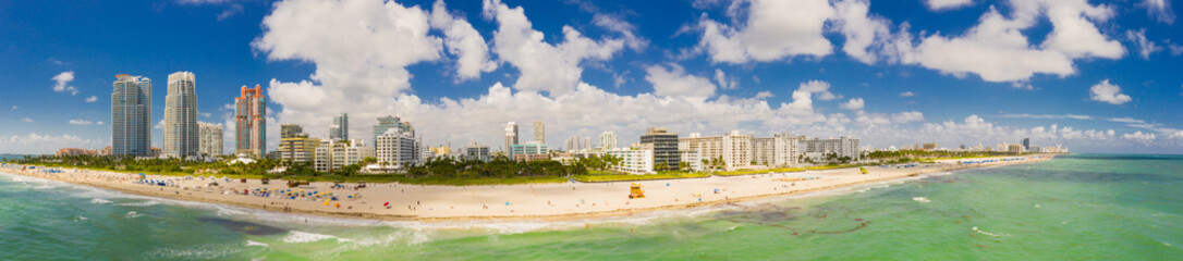 Aerial Miami Beach panorama