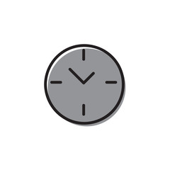 Clock icon Vector illustration, EPS10.