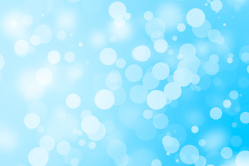 Blue bokeh light background beautiful bright blurred glitter effect. decoration for your design