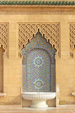 detail of mosque in morocco
