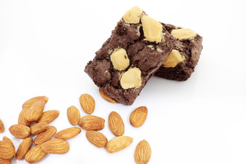 Brownies and almonds