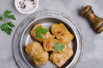 Fried stuffed cabbage