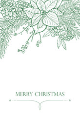 Merry Christmas - vector backgrounds invitation
