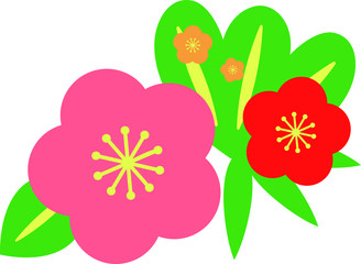 New Year's plum flower decoration