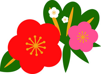 New Year's plum flower decoration