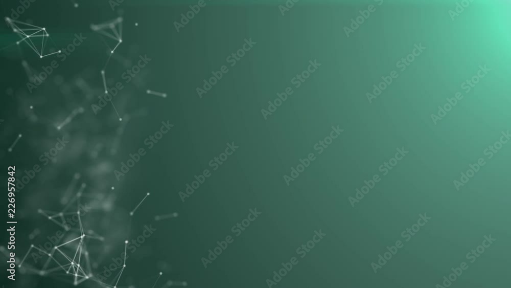 Poster nanotechnology abstract plexus aquamarine color background,seamless network social media with copy s