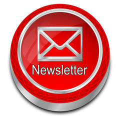 Newsletter Button - 3D illustration