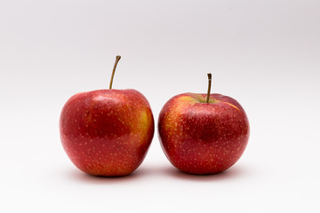 Apple's Isolated on White Background Fruit Fresh Healthy