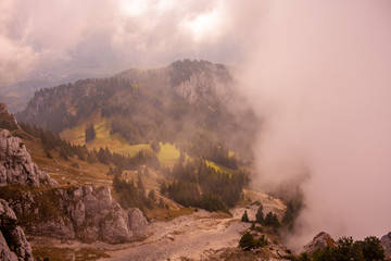 An autumn day in the mountains.