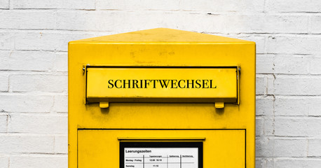 Schriftwechsel Briefkasten