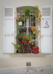 Paris, France - 10 07 2018: Montmartre. Shutter in love