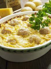 Homemade potato casserole