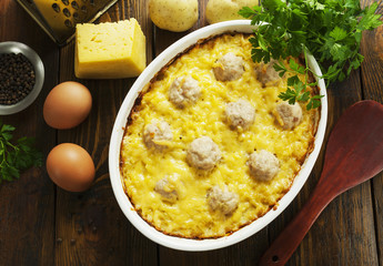 Homemade potato casserole
