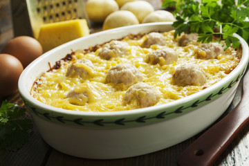 Homemade potato casserole
